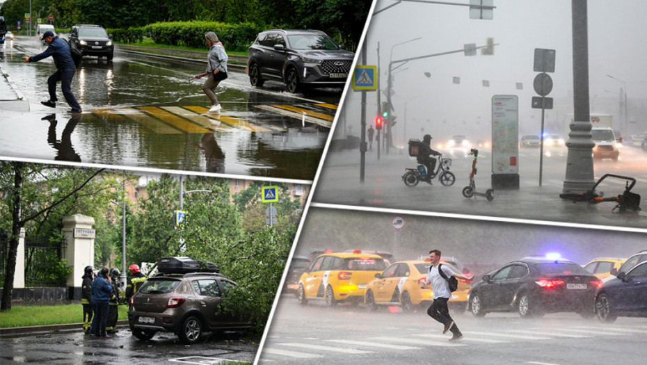 Dvoje mrtvih posle uragana koji je protutnjao Moskvom: Neverovatni snimci razaranja kruže mrežama (VIDEO)