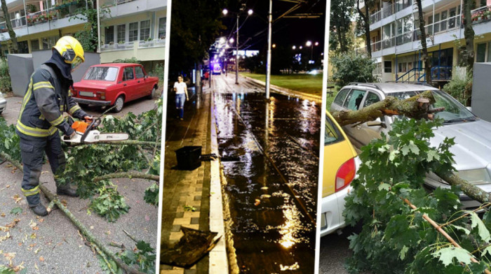 Posledice nevremena koje je sinoć pogodilo Srbiju: Pojedini delovi Beograda ostali bez struje, novo upozorenje RHMZ-a