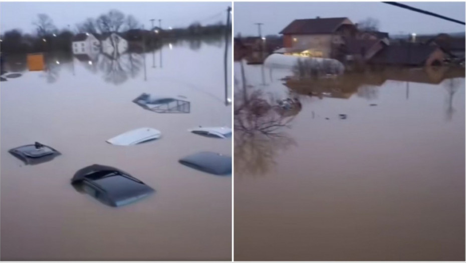 Poplave u BiH: Alarmantno stanje u Prijedoru, potopljen veliki broj kuća i vozila (VIDEO)