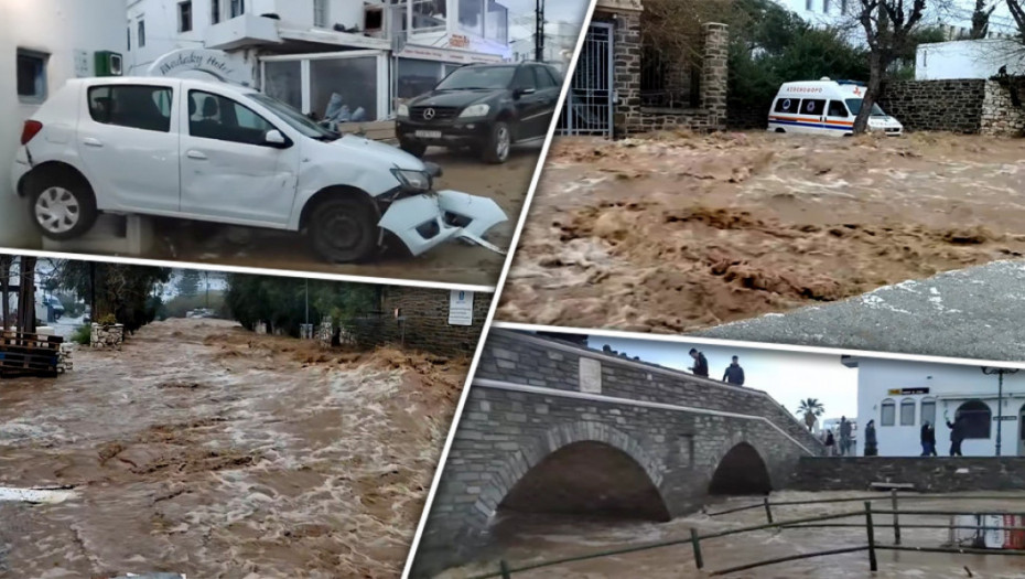 Dramatični snimci iz Grčke: Oluja "potopila" najpoznatija ostrva Kiklada, meteorolog upozorava (VIDEO)