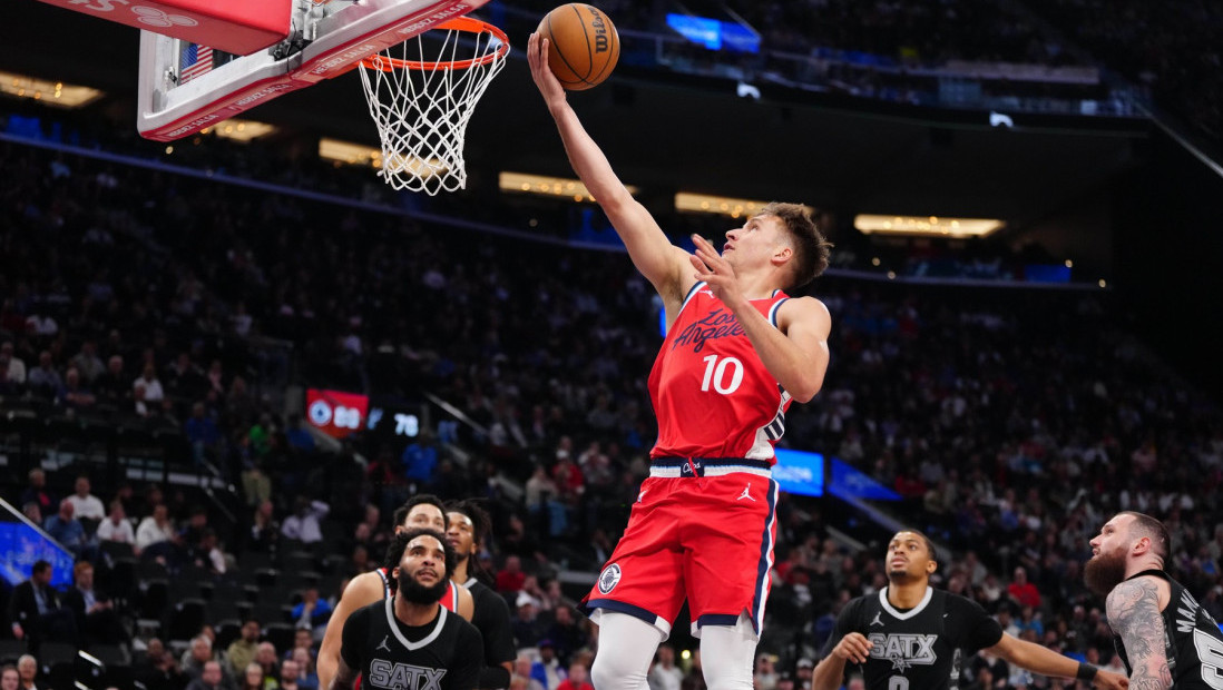 Bogdan briljirao u 500. NBA partiji: Klipersi savladali San Antonio za četvrto mesto na Zapadu