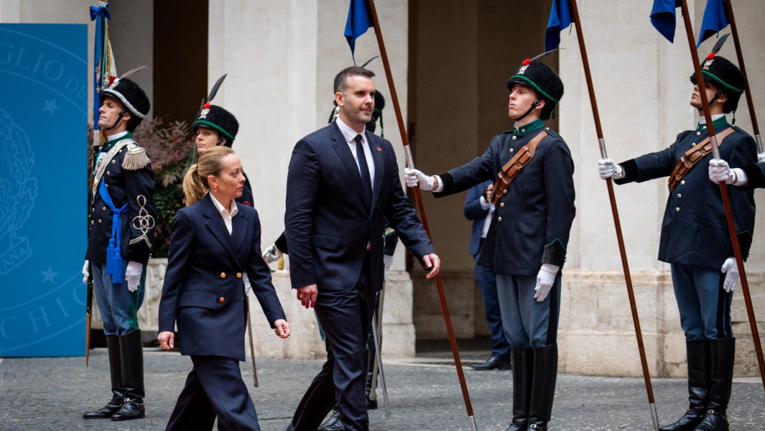 Meloni sa Spajićem u Rimu: Uverena sam da će Crna Gora postati 28 članica EU u prvoj polovini 2028.