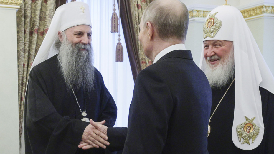 Putin nakon sastanka sa patrijarhom Porfirijem: Saveznički odnosi sa Srbijom najtopliji i najbliži