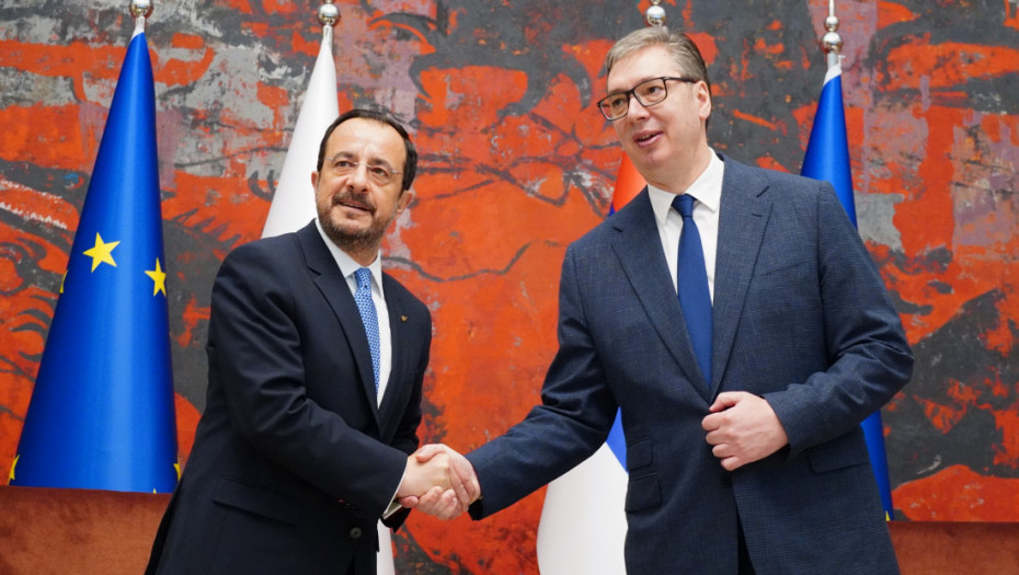 Sastanak Vučića i Hristodulidisa u Palati Srbija: "Srpski narod će uvek biti veoma zahvalan Kipranima"