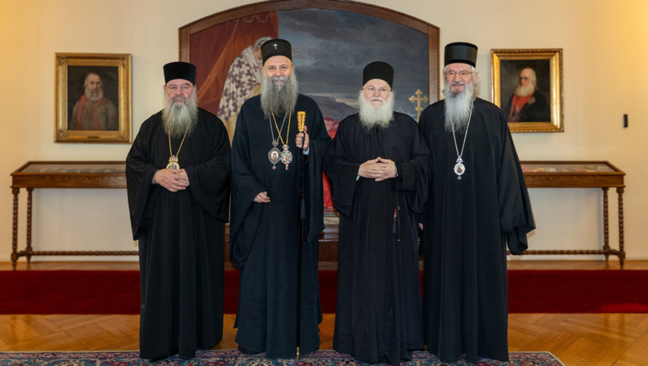Patrijarh Porfirije razgovarao sa mitropolitom Atanasijem i igumanom Jefremom