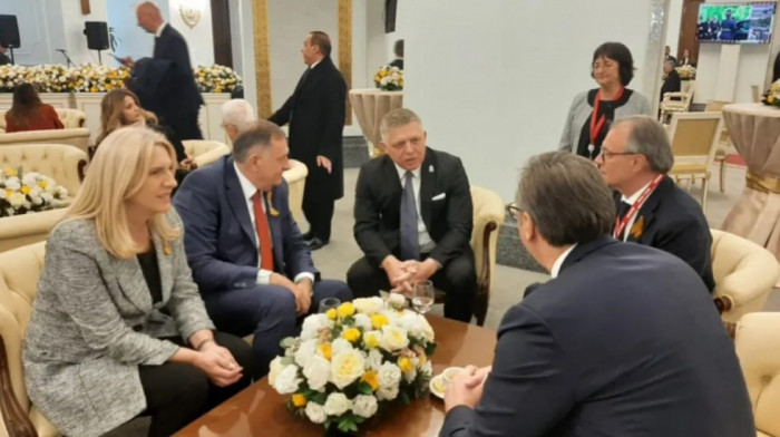 Dodik, Cvijanović i Vučić razgovarali sa Ficom u Moskvi