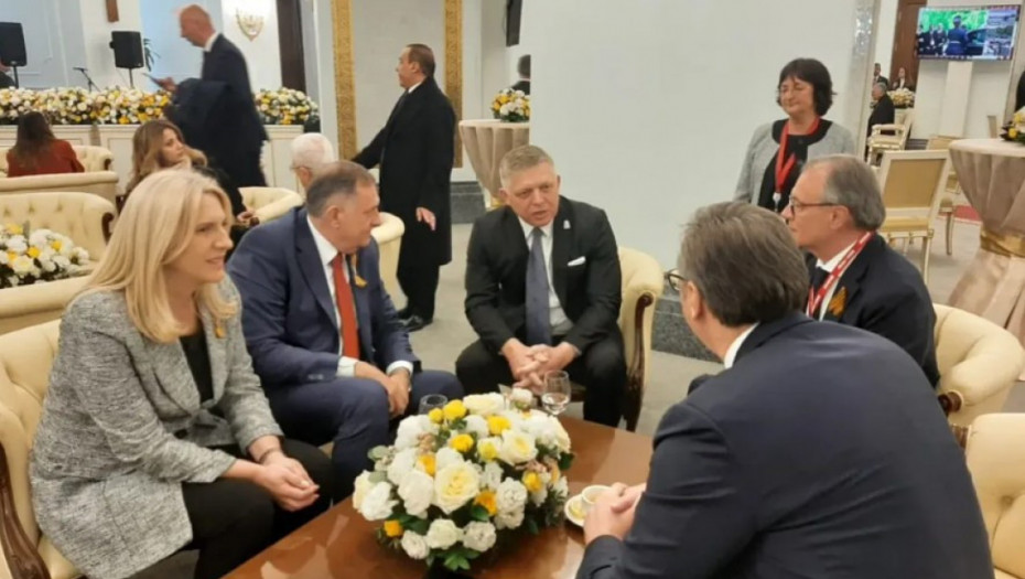 Dodik, Cvijanović i Vučić razgovarali sa Ficom u Moskvi