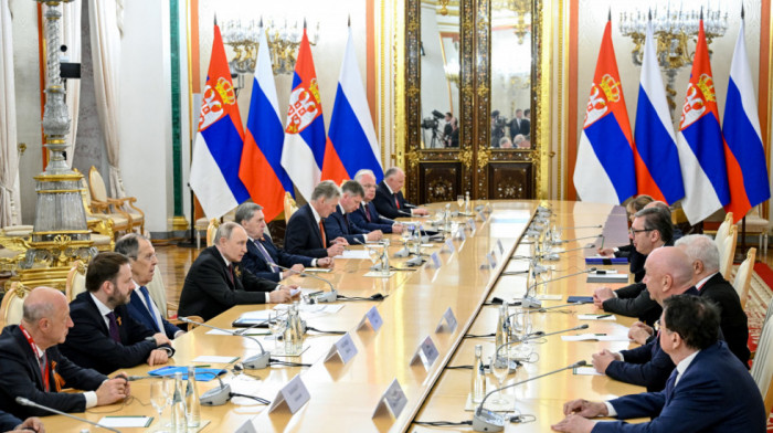 Putin na sastanku sa Vučićem: Visoko cenimo to što učestvujete u proslavi našeg zajedničkog praznika