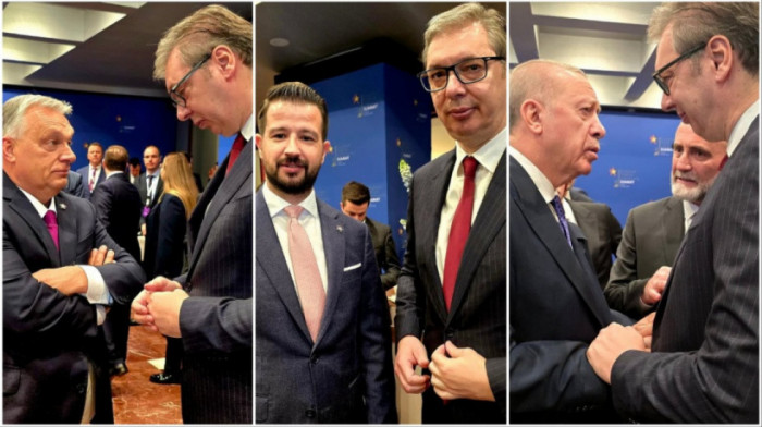 Vučić u Tirani sa sa evropskim zvaničnicima: "Dobri razgovori o strateškim pitanjima koja oblikuju evropsku budućnost"