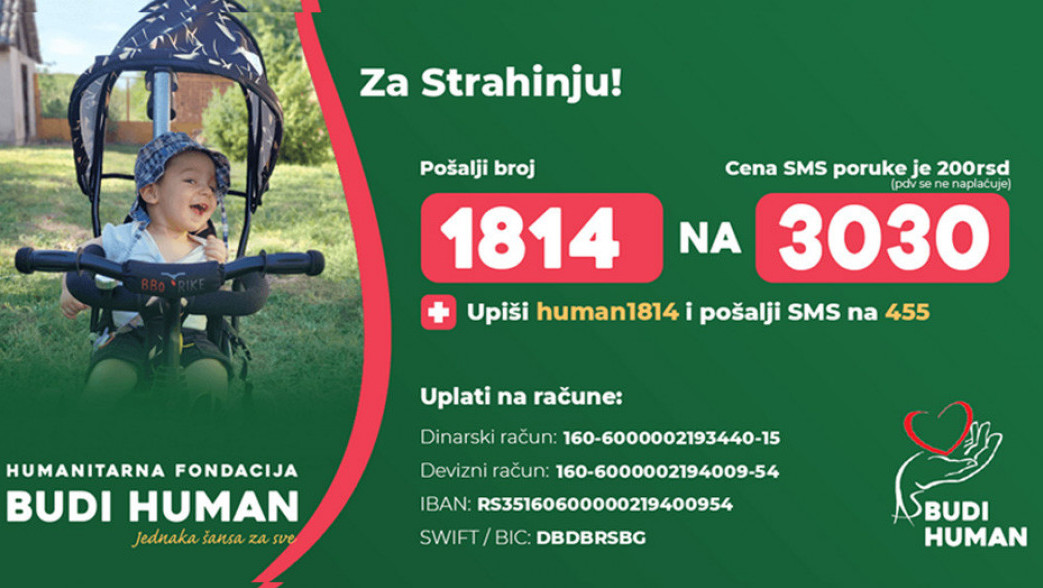 Za Strahinjin prvi korak: Potrebna pomoć za lečenje Strahinje Makragića