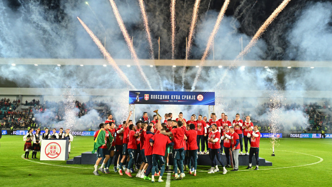 Crvena zvezda osvojila Kup Srbije, petu uzastopnu "duplu krunu"