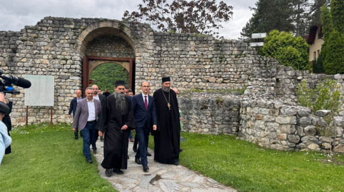 Macut obišao manastir Sopoćani: Država nastavlja ulaganja u zadužbinu srpskog kralja Uroša I