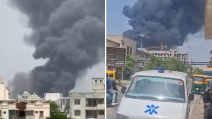 Jezivi snimci pada aviona u Indiji: Strahuje se da je unutra bilo 242 putnika, letelica eksplodirala