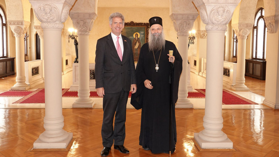 Patrijarh Porfirije sastao se sa ambasadorom Ujedinjenog Kraljevstva u Srbiji