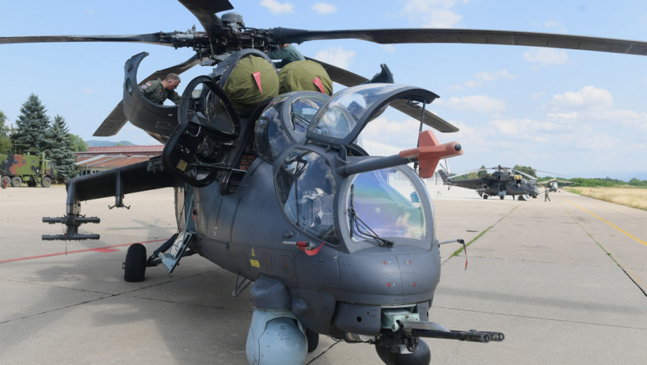 Protivoklopna helikopterska eskadrila realizuje obuku za podršku kopnenim snagama