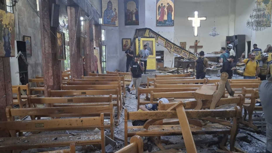 Više od 15 poginulih u napadu bombaša samoubice u crkvi u Damasku