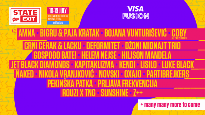 Žanrovsku raznovrsnost Visa Fusion bine ove godine donosi mnogo uzbudljivih imena