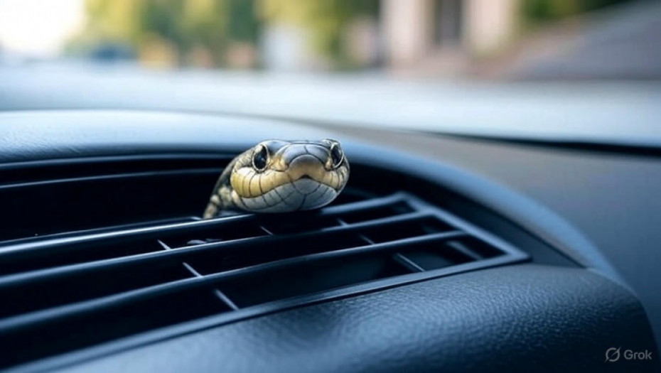 Šta kad se zmija useli u auto? Muke jednog vozača nasmejale milione (FOTO)