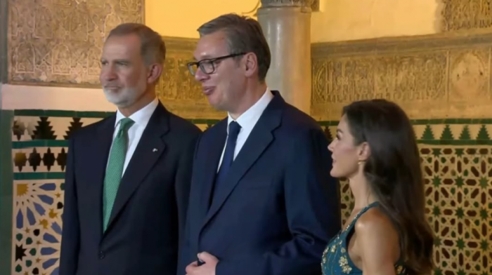 Vučić na gala večeri koju su priredili kralj Felipe VI I kraljica Letisija od Španije