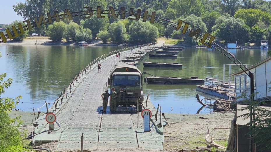 Ministarstvo odbrane: Pontonski most je bio pravilno postavljen i bezbedan za upotrebu, sklonjen jer je istekao ugovor