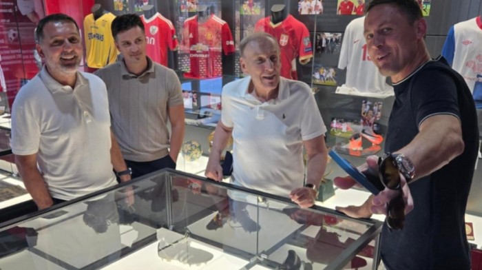Dragan Džajić i Branko Radujko posetili Ub: Domaćin im je bio Nemanja Matić
