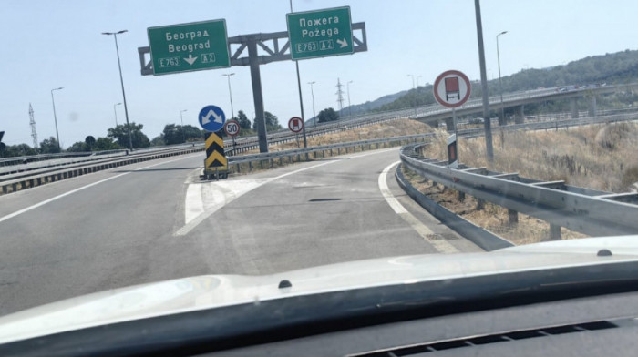 JP Putevi Srbije: Nije tačno da je nova deonica auto-puta do Požege zatvorena