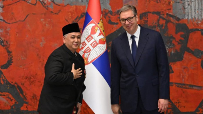 Vučić primio akreditive novog ambasadora Indonezije Andreana Ervina