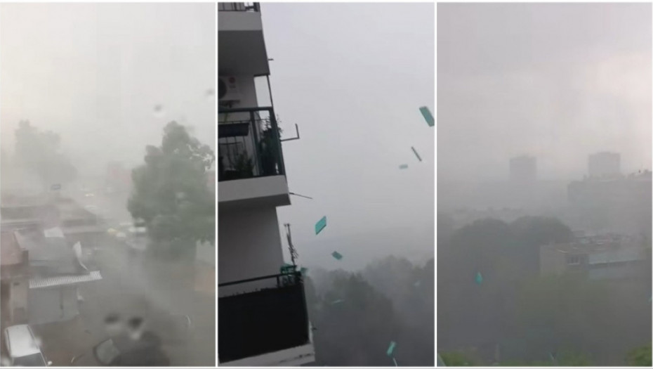 Upaljeni meteoalarmi u Hrvatskoj: Olujno nevreme u Zagrebu ruši stabla, u Travnom odneo krov sa škole