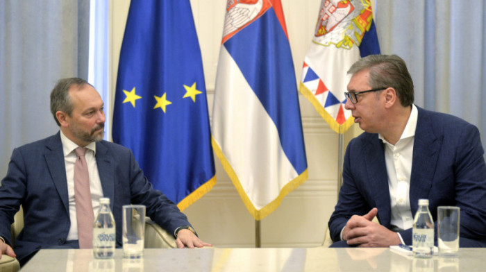 Vučić primio Žiofrea u oproštajnu posetu: Posebno razgovarali o Planu rasta za Zapadni Balkan