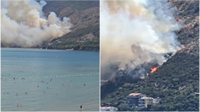 Veliki požar kod Herceg Novog: Vatra bukti u Njivicama, ugrožene kuće i zgrade sa apartmanima (VIDEO)