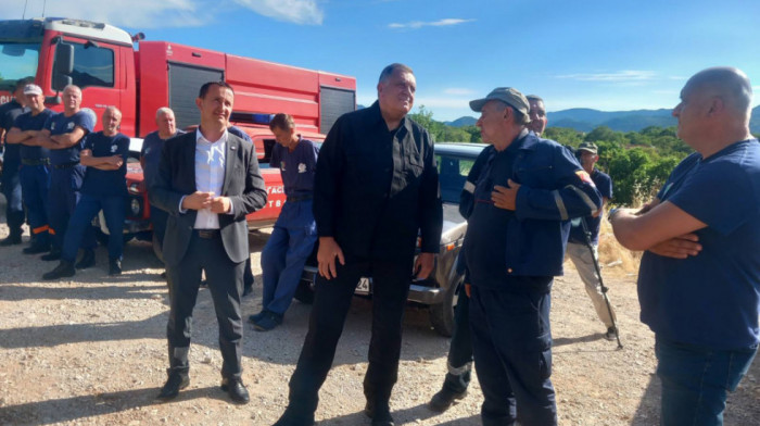 Dodik o požaru kod Trebinja: Uspešna akcija gašenja, danas je bilo dosta kritično