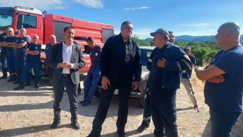 Dodik o požaru kod Trebinja: Uspešna akcija gašenja, danas je bilo dosta kritično