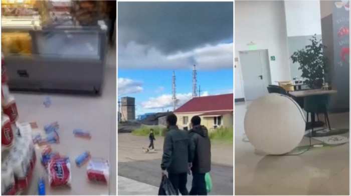 Kamčatku pogodila serija jakih zemljotresa: Prvi snimci snažnog potresa - nameštaj se trese, padaju lusteri (VIDEO)
