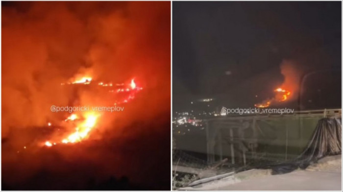 Požar kod Bara: Sve nadležne ekipe na terenu, jedan krak vatrene stihije širi se prema gradu