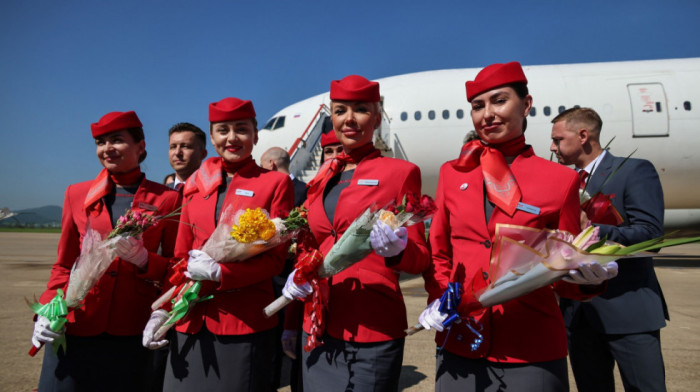 Sleteo avion na prvom direktnom letu iz Moskve za Pjongjang