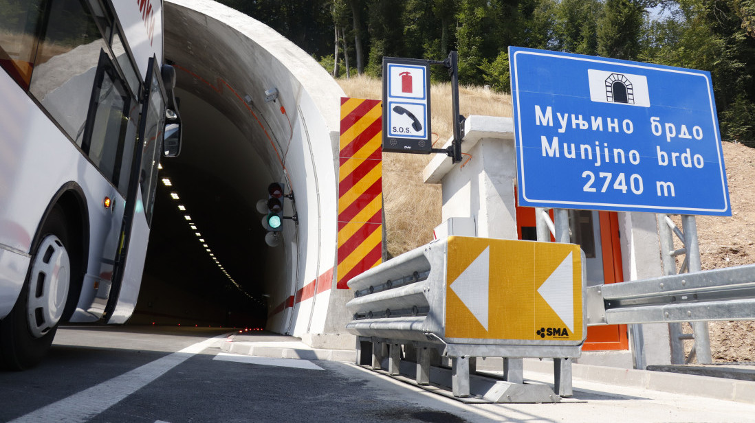 "Putevi Srbije": Sutra i u sredu izmene saobraćaja kod tunela "Munjino brdo" zbog radova