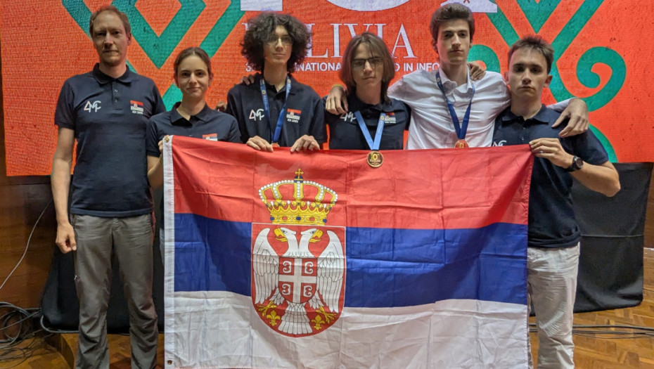 Srebro i dve bronze za Srbiju na Olimpijadi iz informatike za srednjoškolce u Boliviji
