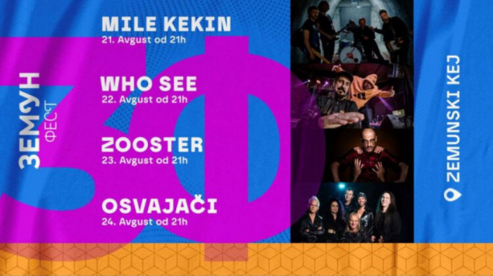 Zoster, Who See, Mile Kekin i Osvajači stižu na Zemun fest: Koliko koštaju ulaznice za koncerte na Keju