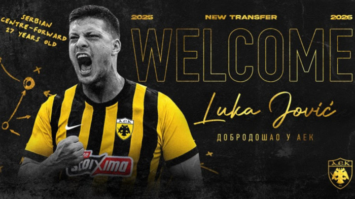 Luka Jović zvanično predstavljen kao novi fudbaler AEK-a