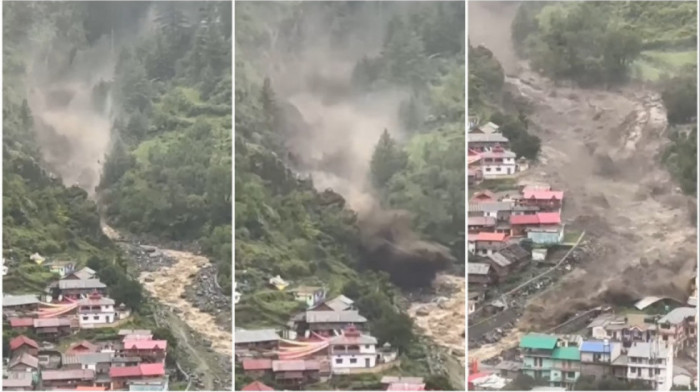 Zastrašujući snimak bujice koja je progutala indijsko odmaralište: Desetine ljudi nestale u nevremenu (VIDEO)