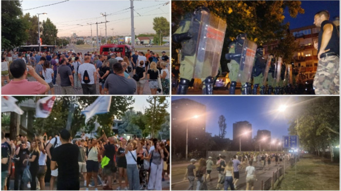Protesti u Srbiji: Demonstranti kod prostorija SNS-a na Novom Beogradu i Kneza Miloša, kao i u Novom Sadu