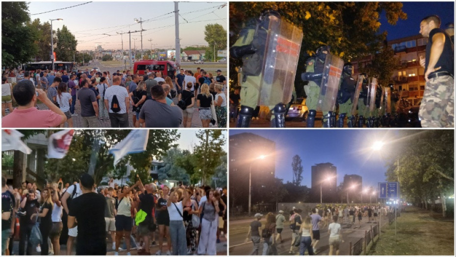 Protesti u Srbiji: Napadnuta policija u Ulici kneza Miloša od strane demonstranata