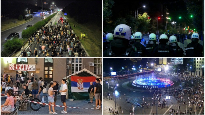 Protesti u Srbiji: U centru Beograda ponovo mirno