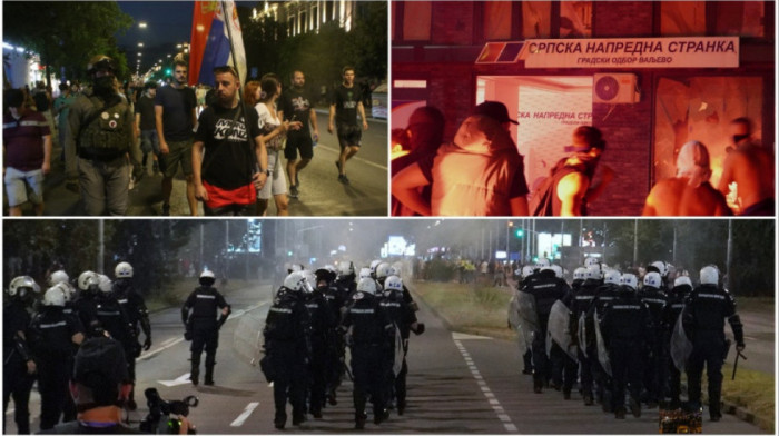 PROTESTI U SRBIJI Razlupana zgrada Tužilaštva u Valjevu, demoliran i jedan ugostiteljski objekat