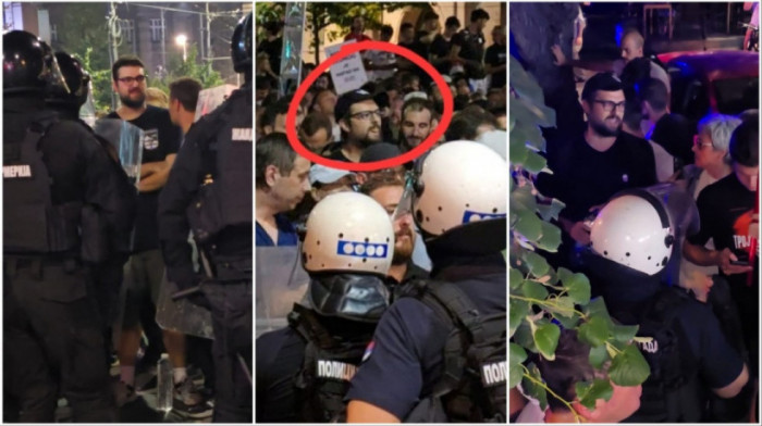 Uhapšen muškarac zbog napada na policiju tokom protesta u Beogradu