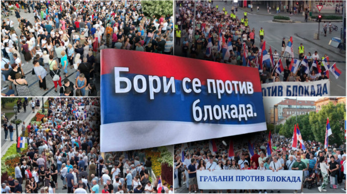 Skupovi građana protiv nasilja i blokada u 50 gradova širom Srbije: Prema proceni MUP-a okupilo se više od 30.000 ljudi