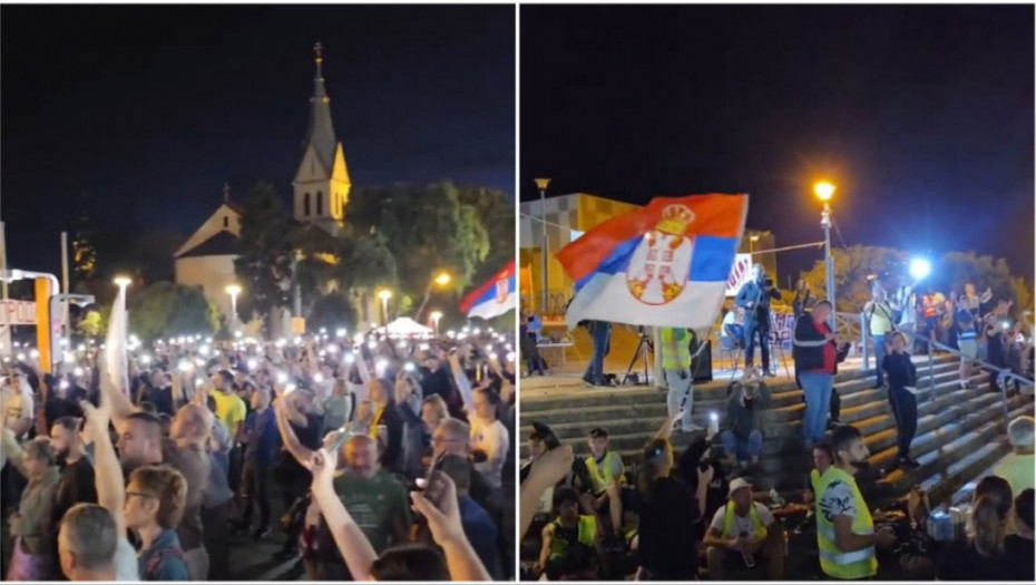 Protest u Sremskoj Mitrovici, bio prisutan i deo opozicionih političara
