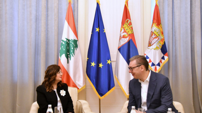 Vučić primio u oproštajnu posetu ambasadorku Libana Nadu Al Akl