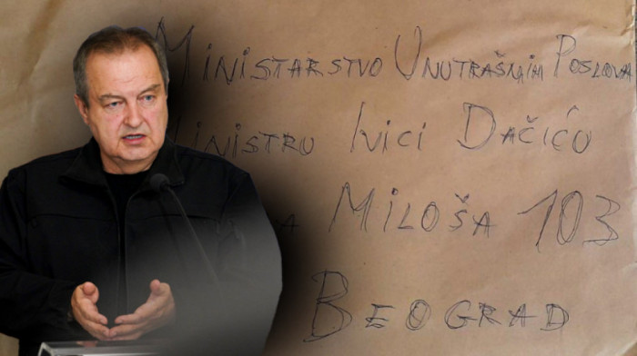 MUP: U zgradu Vlade Srbije stigla koverta sa tri metka naslovljena za ministra Dačića
