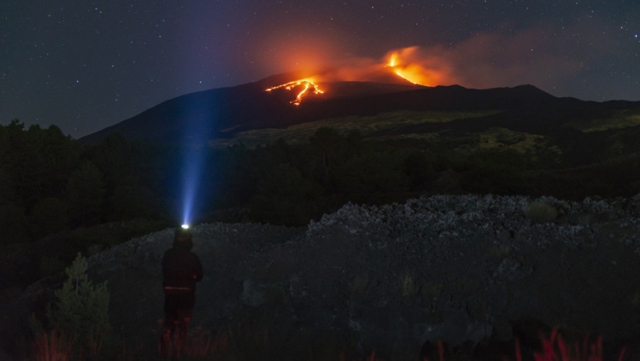Turistu ubio grom dok se peo na Etnu tokom vulkanske erupcije